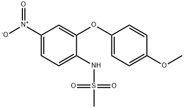 2'-(4-Methoxyphenoxy)-4'-nitroMethanesulfonanilide Structure