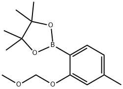 2-(2-(MethoxyMethoxy)-4-Methylphenyl)-4,4,5,5-tetraMethyl-1,3,2-dioxaborolane,517864-11-8,结构式