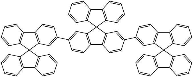 2,2'':7'',2''''-テル-9,9'-スピロビ[9H-フルオレン] 化学構造式