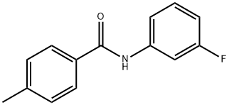 N-(3-氟苯基)-4-甲基苯甲酰胺,5215-30-5,结构式