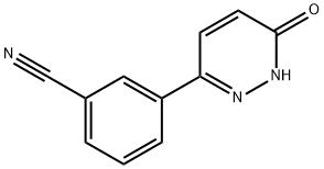 3-(6-Oxo-1,6-dihydro-3-pyridazinyl)benzonitrile, 97% Structure
