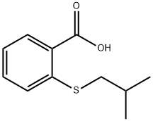 2-[(2-甲基丙基)硫烷基]苯甲酸, 52369-61-6, 结构式