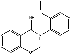 2-甲氧基-N-(2-甲氧基苯基)苯甲脒, 524923-93-1, 结构式