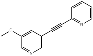 3-Methoxy-5-(pyridin-2-ylethynyl)pyridine Structure