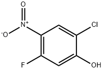 2-氯-5-氟-4-硝基苯酚, 524955-92-8, 结构式