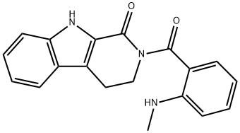 2-[2-(Methylamino)benzoyl]-3,4-dihydro-β-carboline-1(2H)-one Struktur