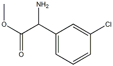 Methyl 2-aMino-2-(3-chlorophenyl)acetate Structure