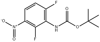 (2,6-二氟-3-硝基苯基)氨基甲酸叔丁酯, 535170-17-3, 结构式
