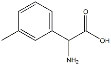 AMino-(3-Methylphenyl)-acetic acid Struktur