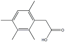 Benzeneacetic acid, 2,3,4,6-tetraMethyl- Structure