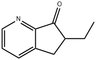 6-Ethyl-5,6-dihydro-7H-cyclopenta[b]pyridin-7-one Struktur