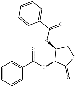 二安息香酸(3R,4S)-2-オキソテトラヒドロフラン-3,4-ジイル 化学構造式