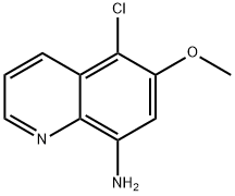 5-Chloro-6-Methoxyquinolin-8-aMine 化学構造式