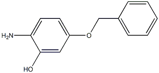 2-氨基-5-(苄氧基)苯酚, 54026-40-3, 结构式