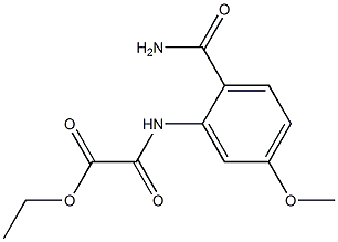 ethyl 2-(2-carbaMoyl-5-MethoxyphenylaMino)-2-oxoacetate 结构式