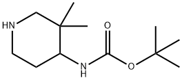 4-(Boc-aMino)-3,3-diMethylpiperidine Structure