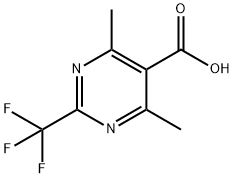 4,6-dimethyl-2-(trifluoromethyl)pyrimidine-5-carboxylic acid,544704-08-7,结构式