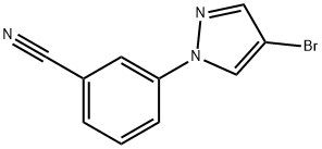 3-(4-BroMo-1H-pyrazol-1-yl)benzonitrile Struktur