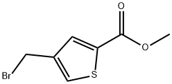 4-(溴甲基)-2-噻吩羧酸甲酯,54796-51-9,结构式