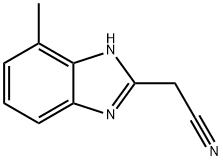 1H-Benzimidazole-2-acetonitrile,4-methyl-(9CI) Structure