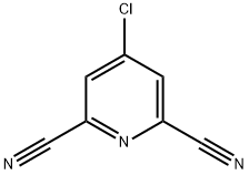 4-Chloro-2,6-pyridinedicarbonitrile 化学構造式