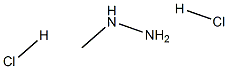 1-Methylhydrazine Dihydrochloride 化学構造式