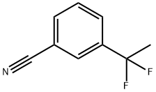 3-(1,1-二氟乙基)-苯甲腈, 55805-06-6, 结构式