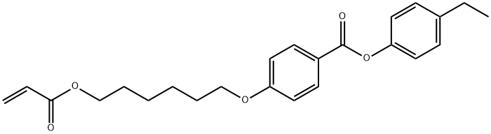 4-[[6-[(1-氧代-2-丙烯基)氧基]己基]氧基]-苯甲酸 4-乙基苯基酯,558467-39-3,结构式