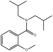 N,N-ジイソブチル-2-メトキシベンズアミド 化学構造式