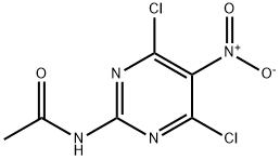 N1-(4,6-Dichloro-5-nitro-2-pyriMidinyl)acetaMide 化学構造式