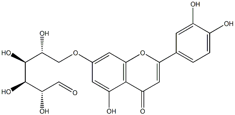 Luteolin 7-galacturonide 化学構造式