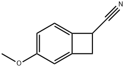 4-甲氧基苯并环丁烯-1-甲腈, 56437-05-9, 结构式