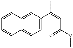 2-Butenoic acid, 3-(2-naphthalenyl)-, Methyl ester, (2Z)- 化学構造式