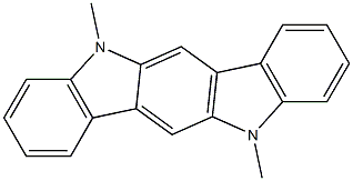 5,11-二甲基-5,11-二氢吲哚[3,2-B]咔唑 结构式