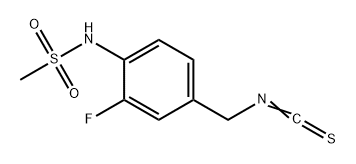 3-fluoro-4-(MethylsulfonylaMino)benzyl isothiocyanate Structure