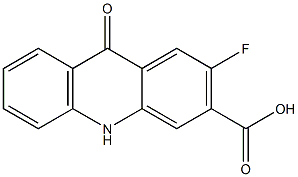 2-fluoro-9-oxo-9,10-dihydro-acridine-3-carboxylic acid,566158-08-5,结构式