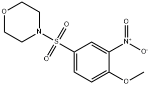 4-[(4-Methoxy-3-nitrobenzene)sulfonyl]Morpholine Struktur