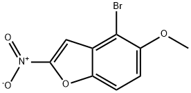 4-溴-5-甲氧基-2-硝基苯并呋喃 结构式