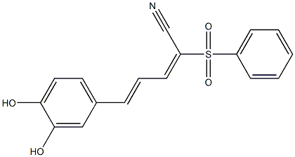 2-benzenesulfonyl-5-(3,4-dihydroxyphenyl)-penta-2E,4E-dienenitrile|