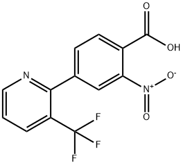 2-nitro-4-(3-trifluoroMethylpyridin-2-yl)benzoic acid Structure