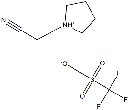 1-(cyanoMethyl)pyrrolidiniuM trifluoroMethanesulfonate 化学構造式