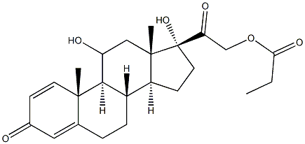 Prednicarbate Related Compound C (20 mg) (prednisolone-21-propionate) Structure