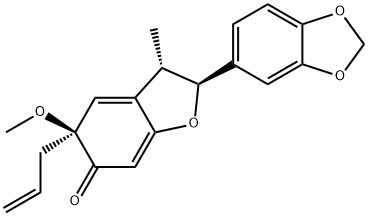 (2S)-2α-(1,3-ベンゾジオキソール-5-イル)-3β-メチル-5-メトキシ-5β-アリル-2,3-ジヒドロベンゾフラン-6(5H)-オン