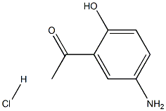 5'-氨基-2'-羟基苯乙酮盐酸盐 结构式