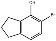 5-溴-2,3-二氢-1H-茚-4-醇 结构式