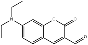 7-(diethylaMino)-2-oxo-2H-chroMene-3-carbaldehyde 化学構造式