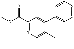 5,6-二甲基-4-苯基吡啶甲酸甲酯,57768-12-4,结构式