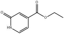 1,2-ジヒドロ-2-オキソ-4-ピリジンカルボン酸エチルエステル 化学構造式