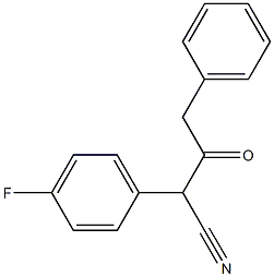 a-(4-Fluorophenyl)-g-phenylacetoacetonitrile Structure