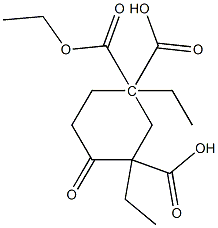 Triethyl 4-oxocyclohexane-1,1,3-tricarboxylate Structure